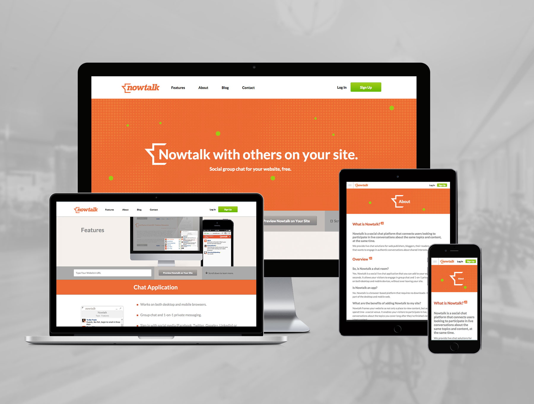 web design showcase - now talk