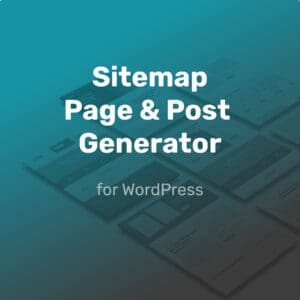 Sitemap Page & Post Generator
